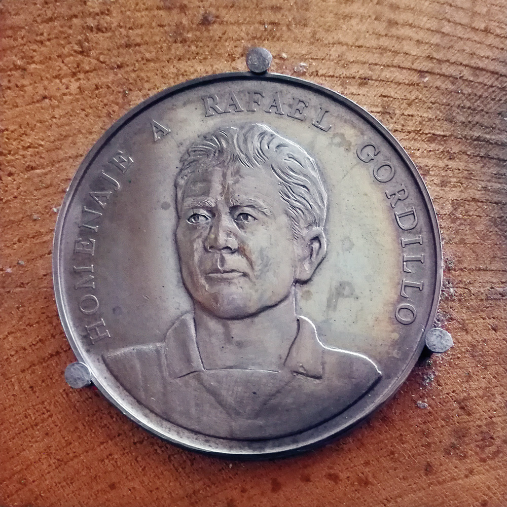 Moneda conmemorativa Camacho. Jose Kareaga