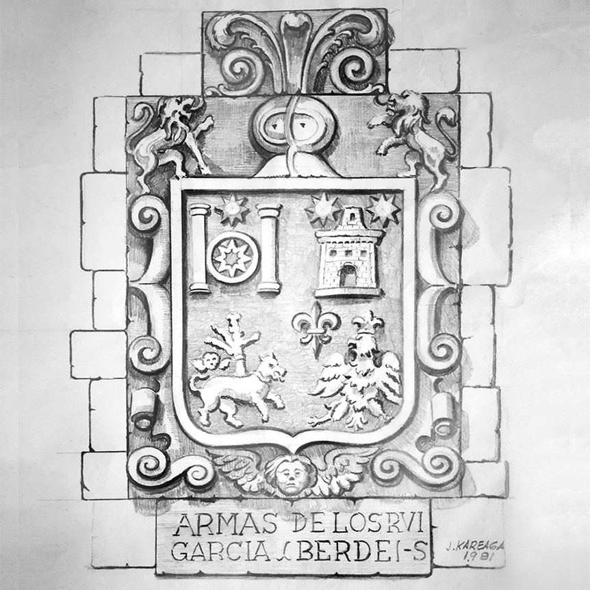 Boceto escudo II. Jose Kareaga